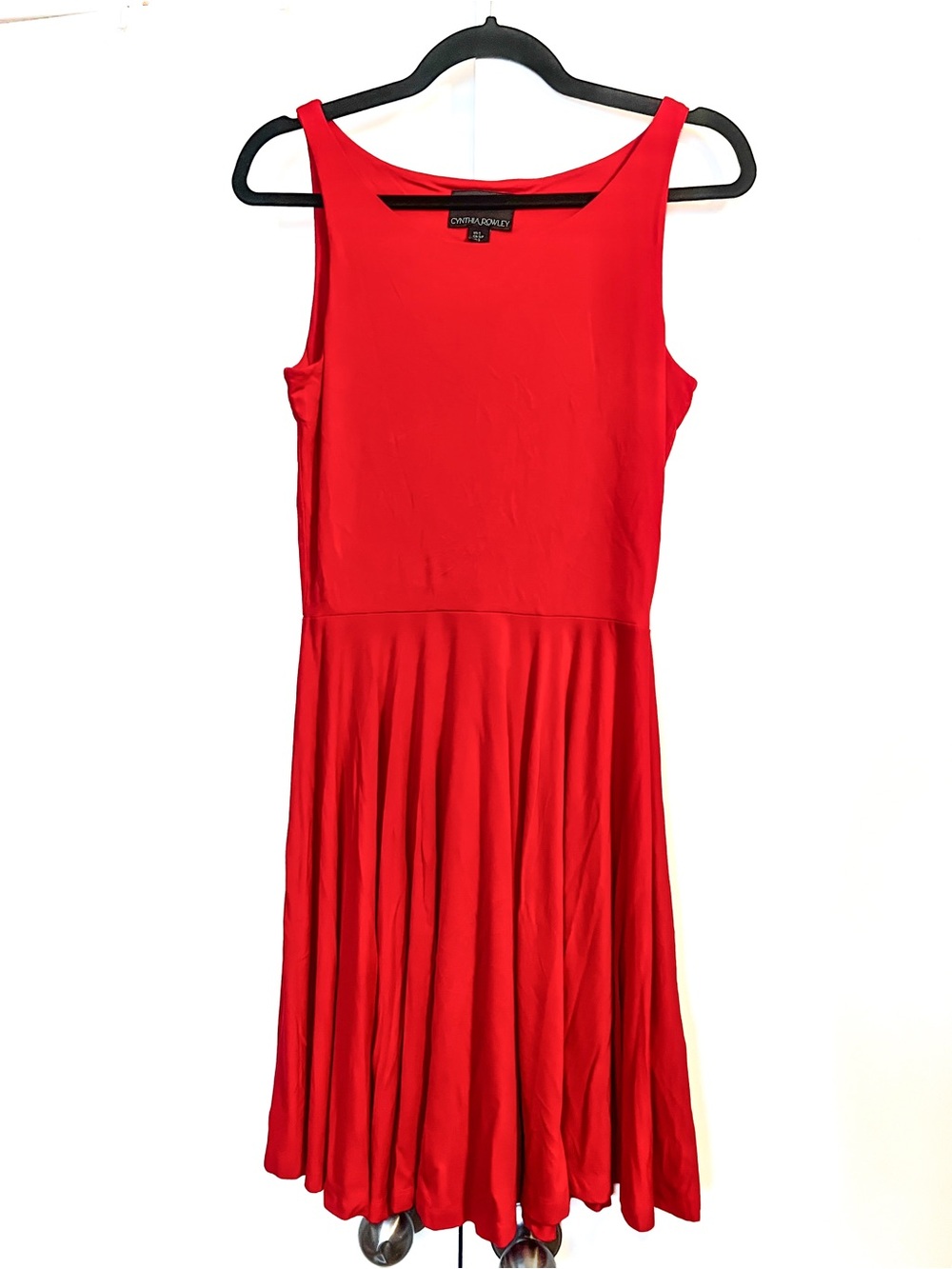 Cynthia Rowley Bright Red Sleeveless Fit-and-Flare Dress